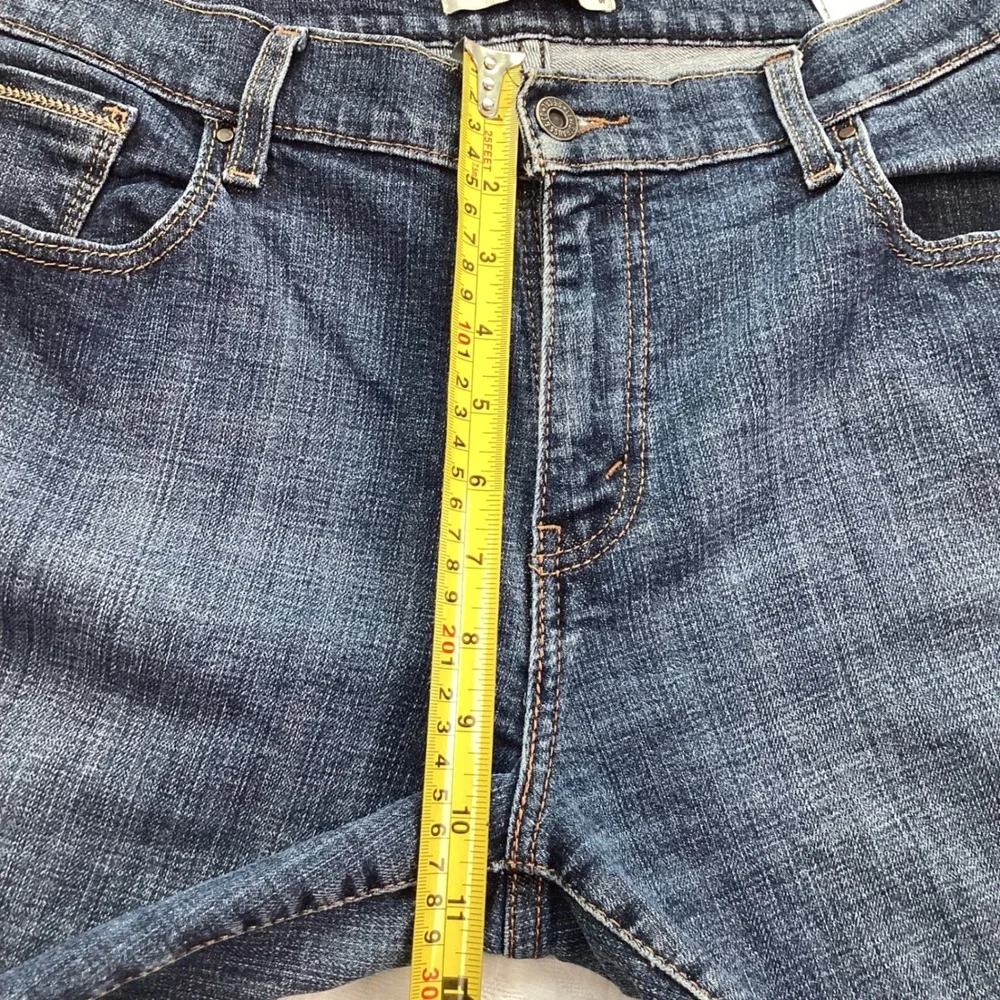 Levis 515 Bootcut Jeans Womens 14 S/C Dark Wash Blue‎ Denim Stretch Mid Rise